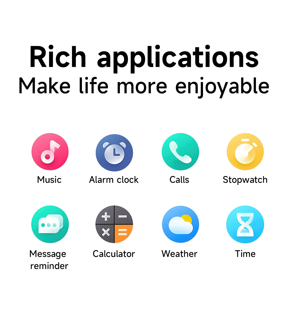 HT31 Smartwatch mit Bluetooth, Anruffunktion, Sprachassistent, Taschenlampe, Benachrichtigungen, Schrittzähler und Fitness-Tracker_voghion.com