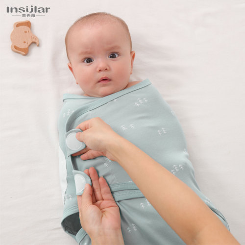 Yinxiuli cotton baby swaddle towel newborn anti-shock baby sleeping bag printed four-season baby blanket cross-border
