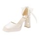 Gentle Super High Heels Women's 2024 New Summer Hot Fashion Elegant Dress French Mary Jane Shoes