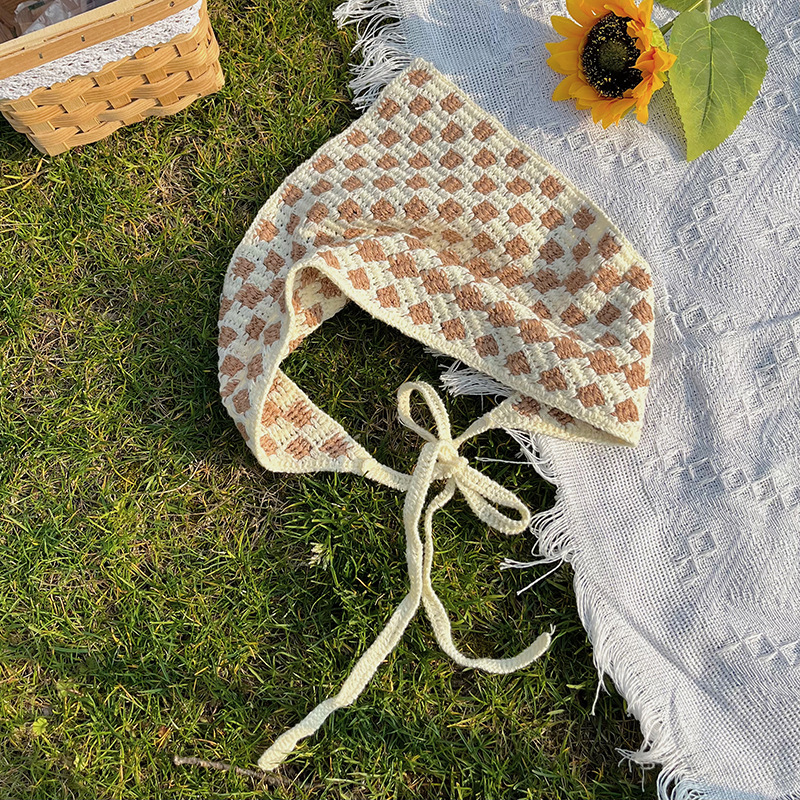 Dulce ins toallas triangulares francesas vino retro rojo cóncavo forma de toallas triangulares japonesas hechas a mano toallas de gancho