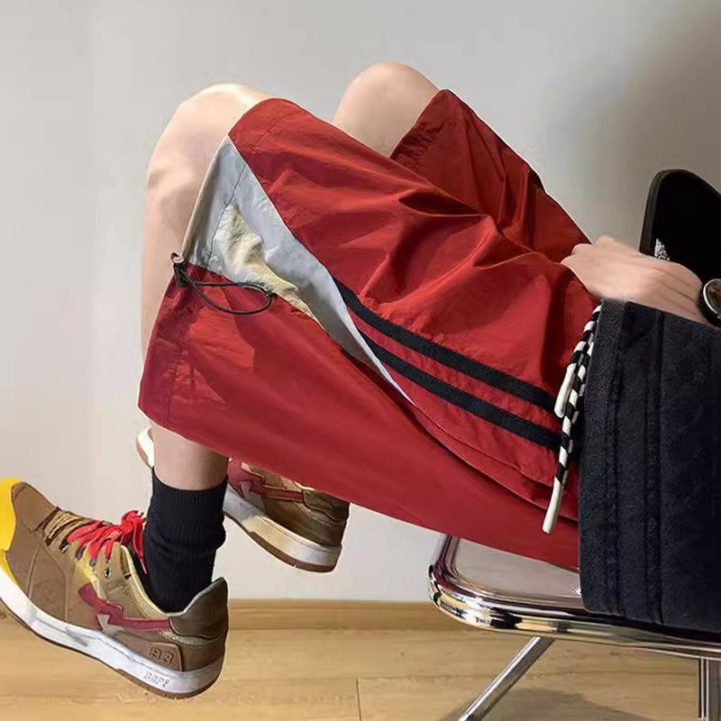 Shorts Men's Summer Ice Silk Thin Quick-drying Sports American Style Fashion Brand plus size Casual Basketball Beach Pants