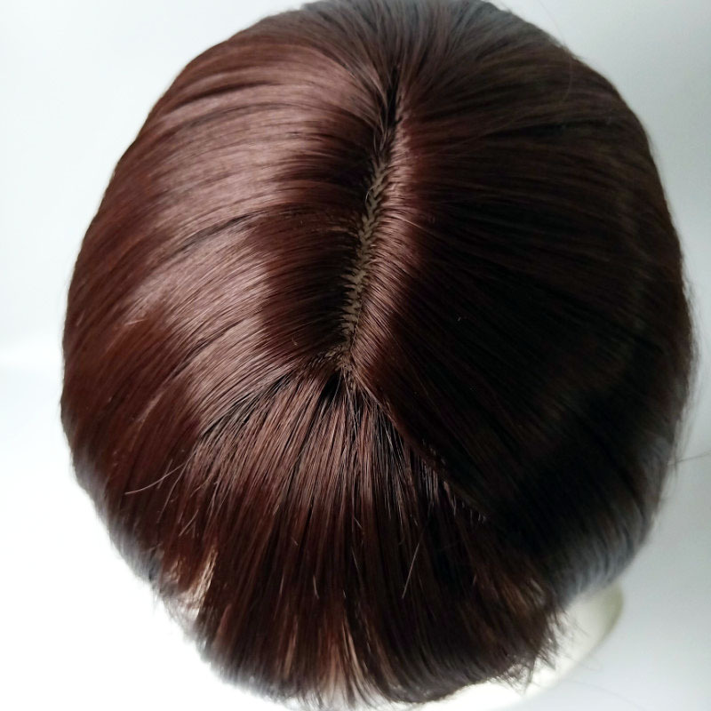 Nuevos productos transfronterizos damas rizadas cabello corto recto bobobo cabeza de aire franja marrón bobobo cabeza de peluca fábrica al por mayor