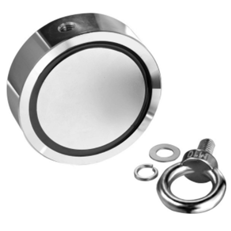 钕铁硼吸铁石圆形强力磁双面单环钓鱼磁性打捞强磁磁铁