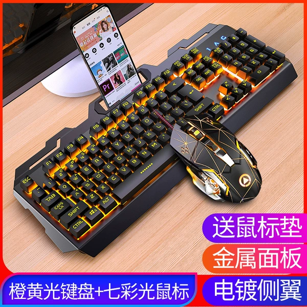 Black base keyboard, mouse, G15