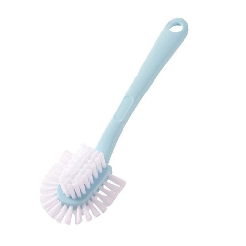 Multifunctional Five-Sided Shoe Brush, Hard Plastic Brush, Laundry Brush, Home Use Long Handle Cleaning Brush, Ring-Shaped Shoe Brush