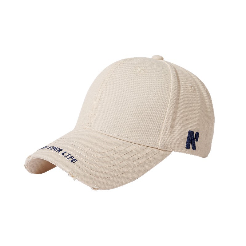 Gorra de béisbol estilo americano que estiliza el rostro, con un ala rígida más profunda, ala ancha, marca retro de moda, gorra de pico de pato estilo ins para hombres y mujeres.