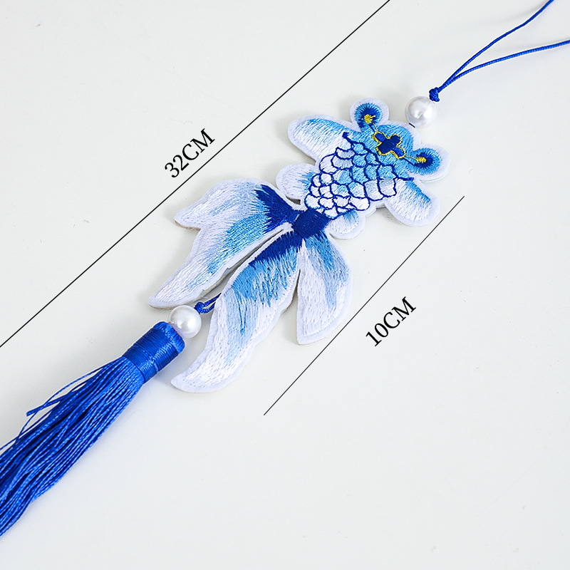 Año Nuevo siete colores Koi alto nivel colgante Fulong accesorios decoraciones para el hogar bordas