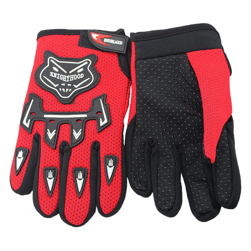 Student Bicycle Long Finger Gloves Fox Head Children Skateboard Sports Breathable Protective Gloves