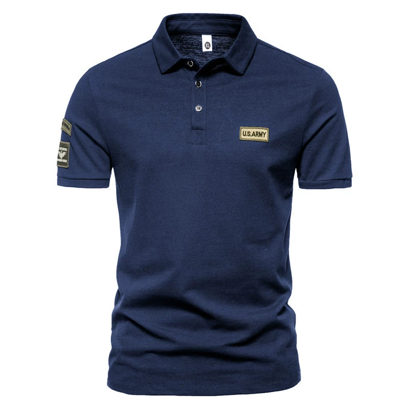 Summer travel T-shirt, polo, European style, USA, with short sleeve