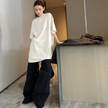 毒家版本现货BL家新款五金配饰穿孔做旧短袖T恤宽松版型男女同款T