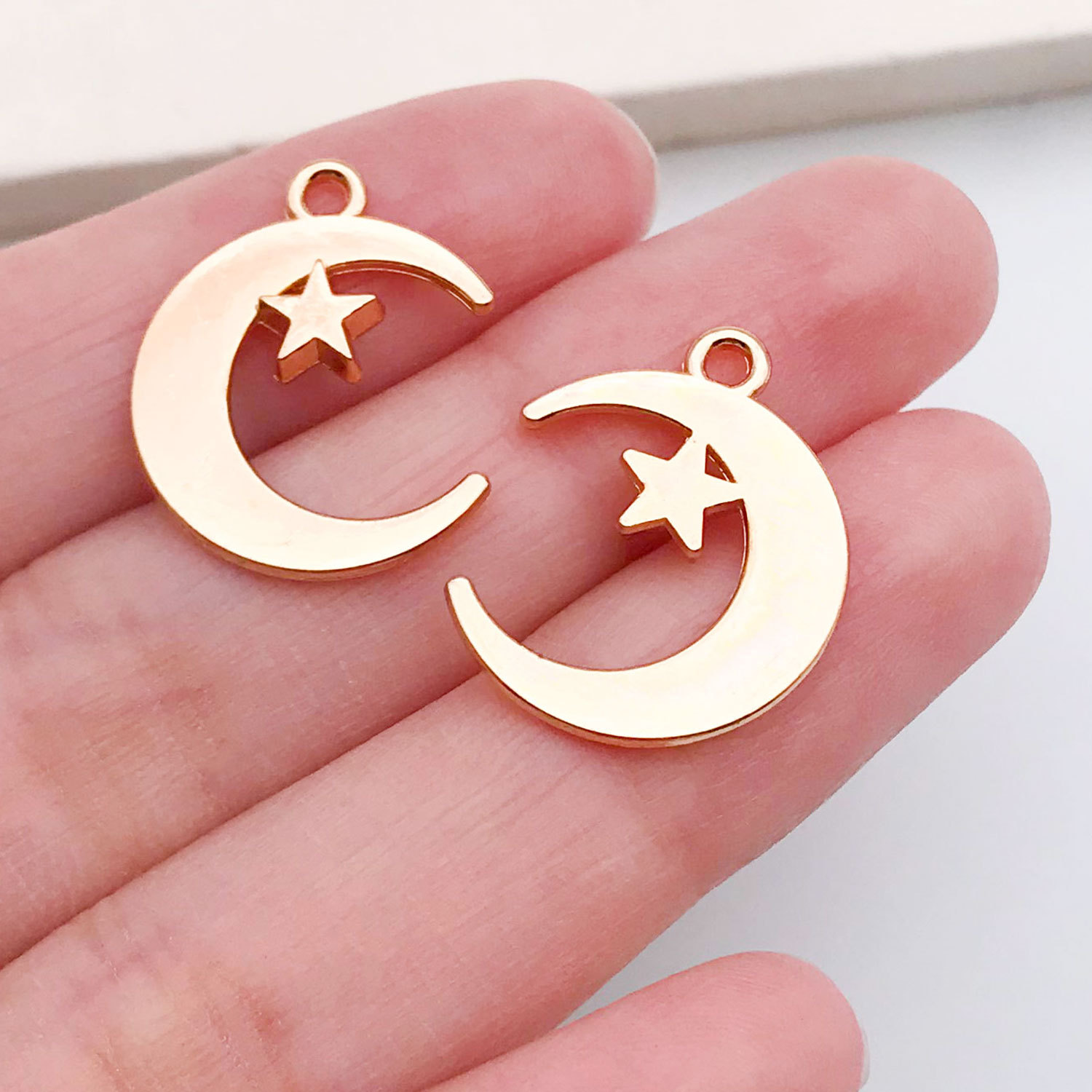 20867-M-KC金锌合金星星月亮20x16mm-1.1g