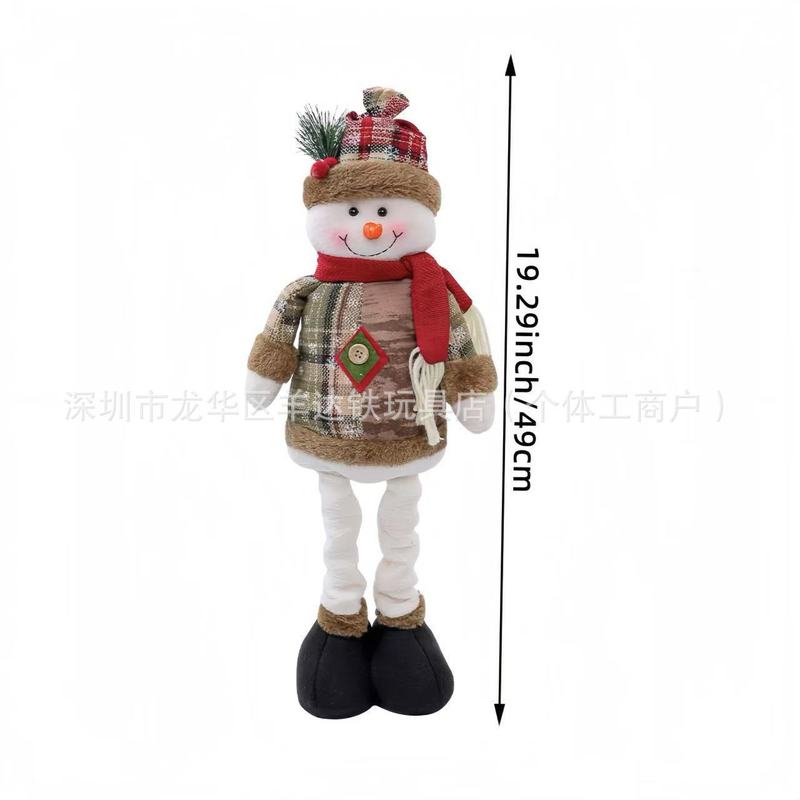 跨境圣诞节盲盒公仔老人雪人麋鹿圣诞节装饰用品圣诞氛围感装饰品|undefined