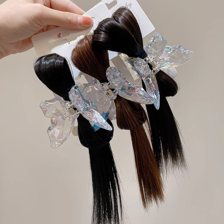 Slinka franču vistas spalvas parūka, volejbola galva, tauriņa satvēriens, zirgaste, matadata, sieviešu muguras karote, pussieta matu galvassega, matadata_voghion.com