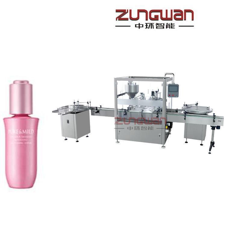 定量灌装机 转盘式粉底液灌装旋盖机 可到厂参观