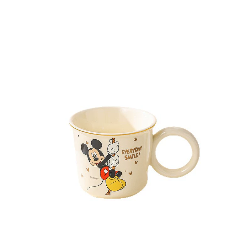 Кружка «Mickey Wenjia», высокая ценность, большая емкость, керамическая, милый мультяшный стакан для воды, для дома, для молока и кофе, кружка для завтрака