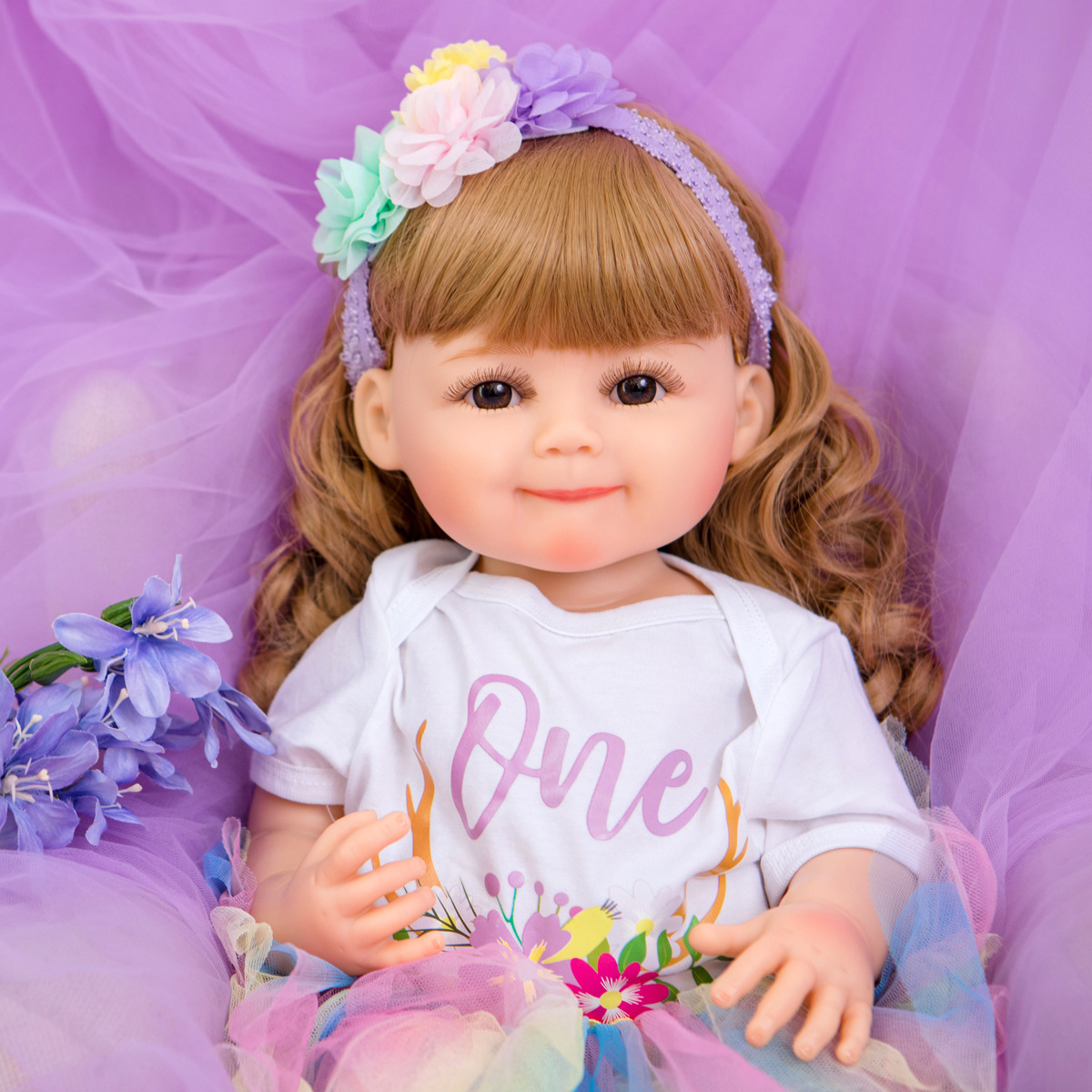 New Reborn Doll Full Vinyl Simulation Baby Doll Girl Toy Doll Silicone Doll Toy