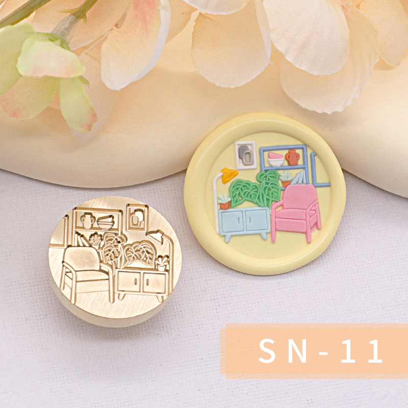 Original nuevo estilo fuego pintura sello serie interior cabeza regalo embalaje sobre cubierta cuento de hadas habitación casa caliente