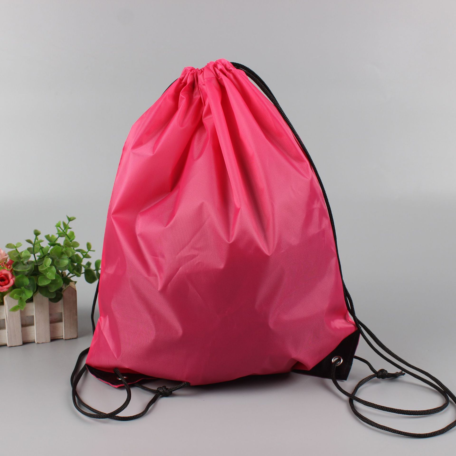 束口袋双肩包抽绳双肩背包旅游运动健身包可加logo