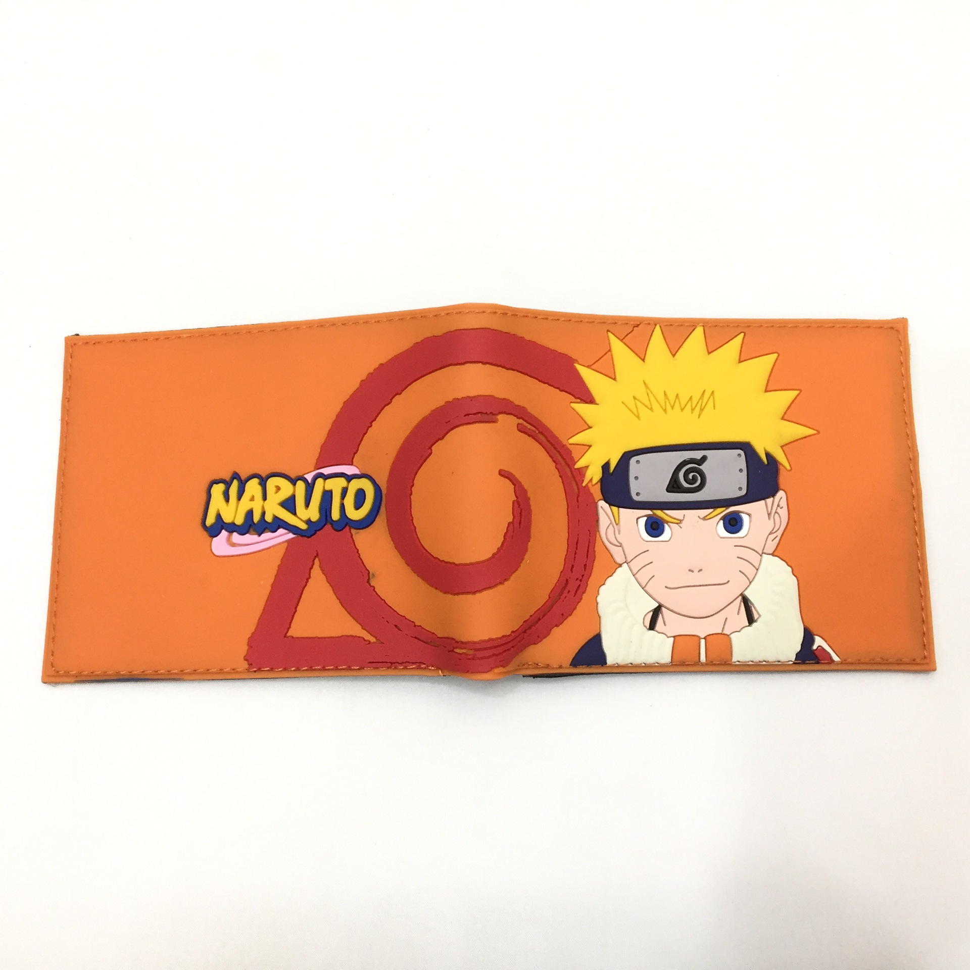 Naruto periferia billetera, Naruto Sasuke, cuatro generaciones de billetera roja, billetera corta, monedero de cambio de piel PU.