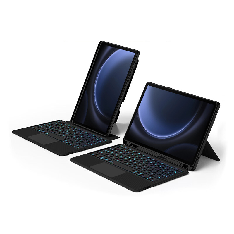 Applicable to samsaung s9 fe keyboard protective case Samsung tablet tab s9 miaocontrol Bluetooth smart leather case