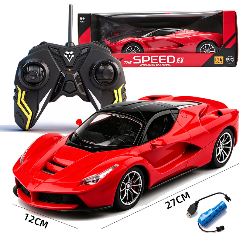 1:16 Remote Control Sports Car for Children Boys, Rechargeable Drift Racing Simulation Model Toy Car, Four-Way High-Speed Remote Control Car 1:16 Remote Control Sports Car for Children Boys, Rechargeable Drift Racing Simulation Model Toy Car, Four-Way High-Speed Remote Control Car