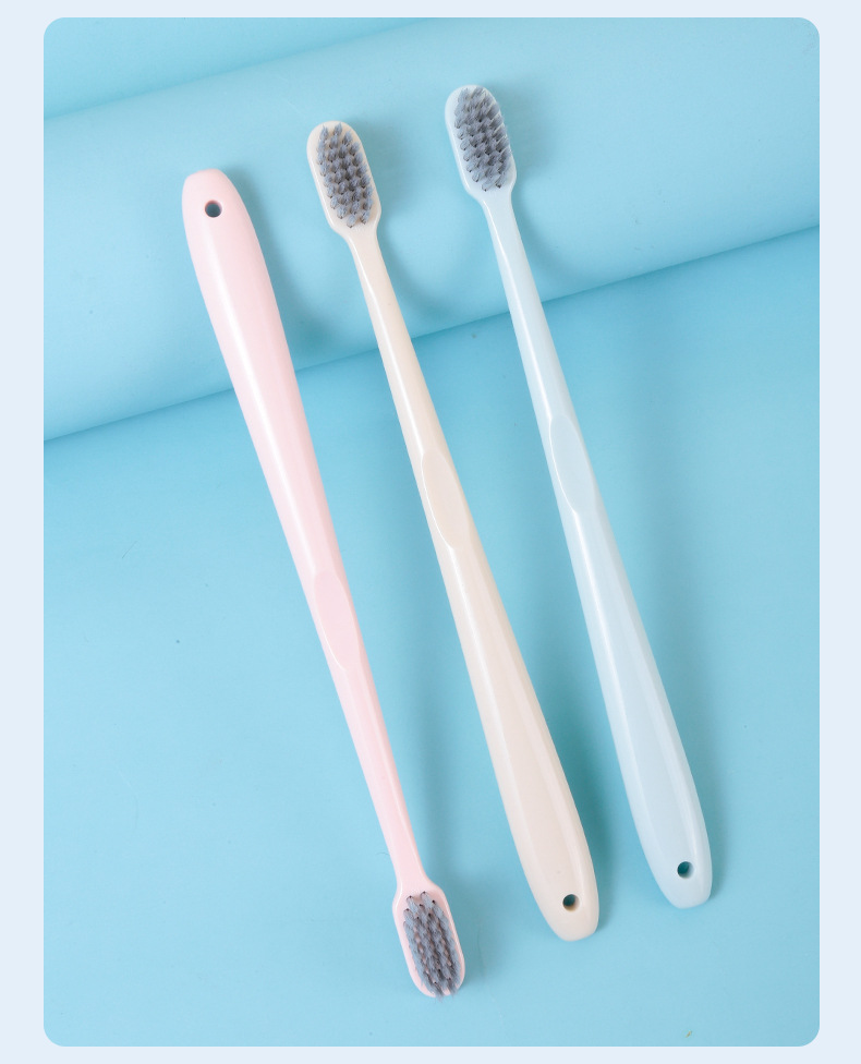 AEYE Silver Ion Soft Bristle Antibacterial Toothbrush, three-piece set, fine soft bristles that won't hurt gums, special brush for tooth powder undefined