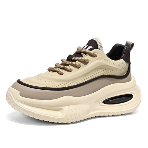 Men's 2025 Spring New Fashion Trend Sports Casual Shoes, Unisex Versatile Thick Sole Height Increase Durable Dad Shoes