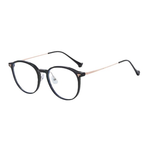 Women's Cold Tea Color Eyeglass Frame, Korean Style, Natural Look, Blue Light Blocking, Non-Round Glasses, Compatible with Prescription Lenses, Ultra-Lightweight Eyeglass Frame