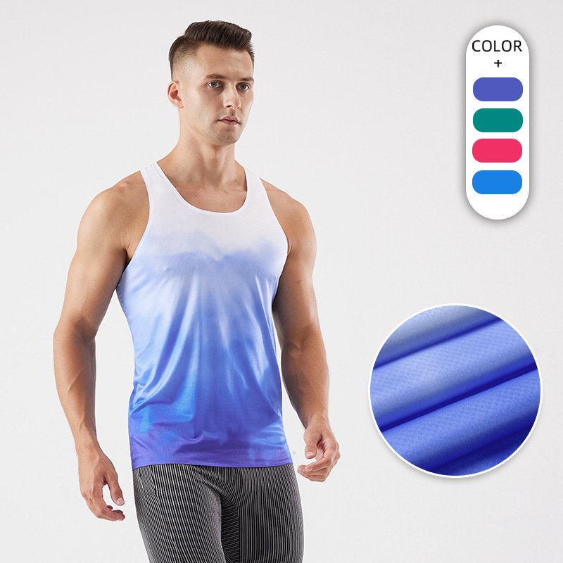 Summer Fitness Training Quick-drying Vest Men's Outdoor Sports Marathon Advanced Loose Breathable Sleeveless Vest Top