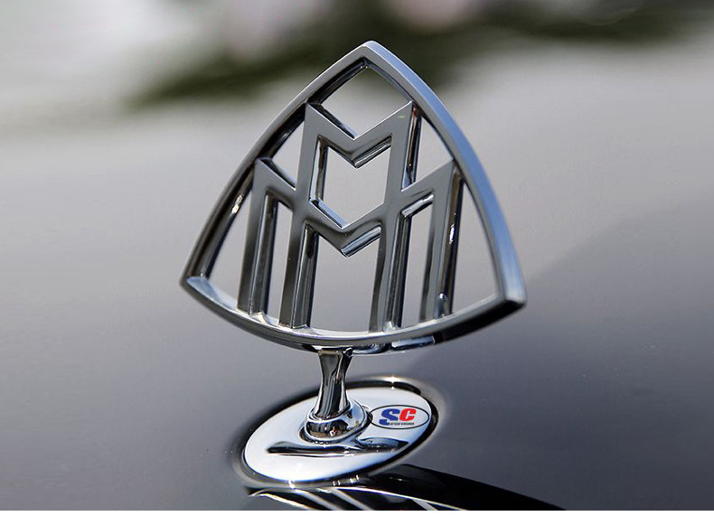 Suitable for Mercedes-Benz Maybach Original Car Logo S450 S480S Class Gls600 Modified Car Logo Maybach Vertical Logo