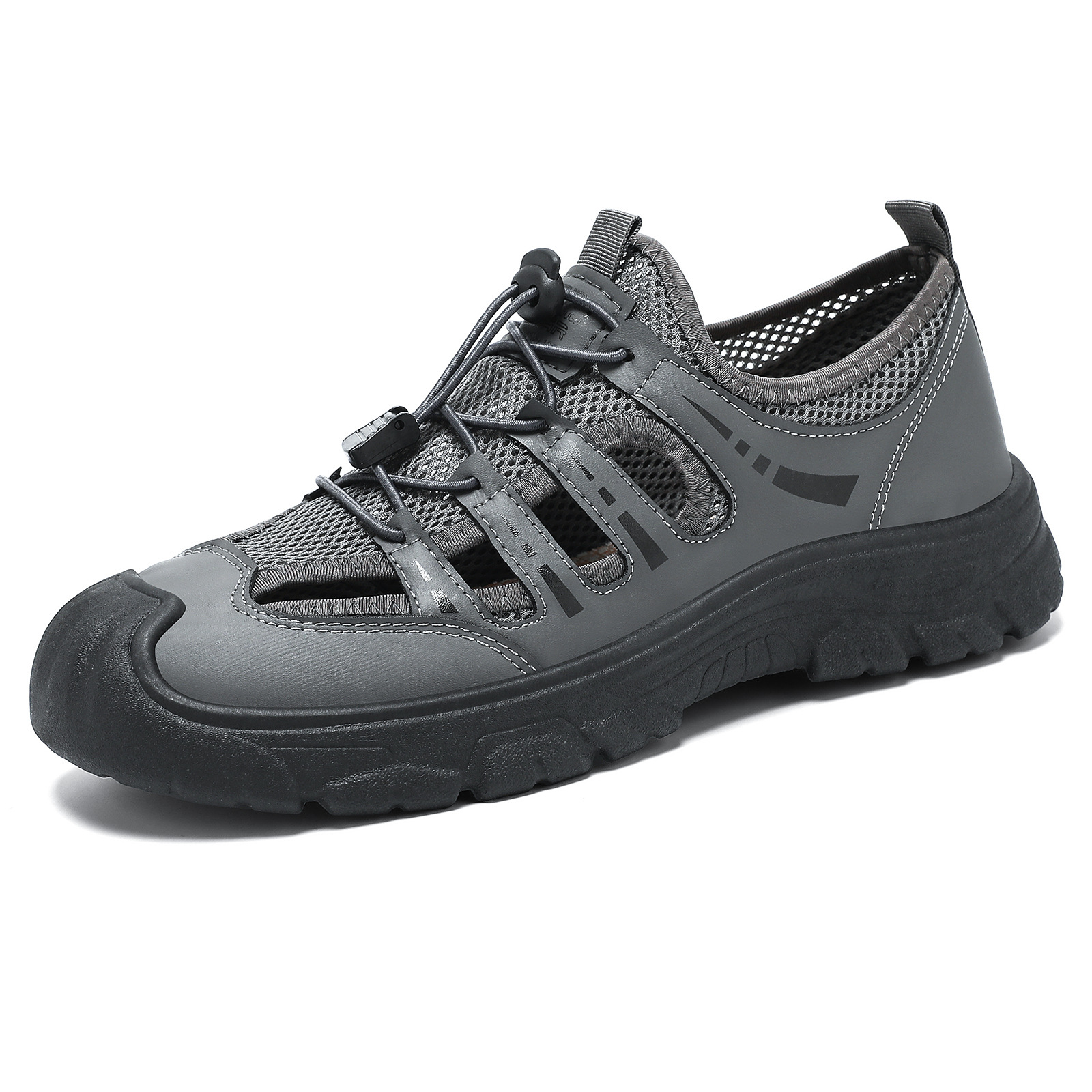 Zapatos de hombre de verano respirables sandalias de malla para hombres zapatos de playa grandes zapatos de playa casuales ligeros al aire libre
