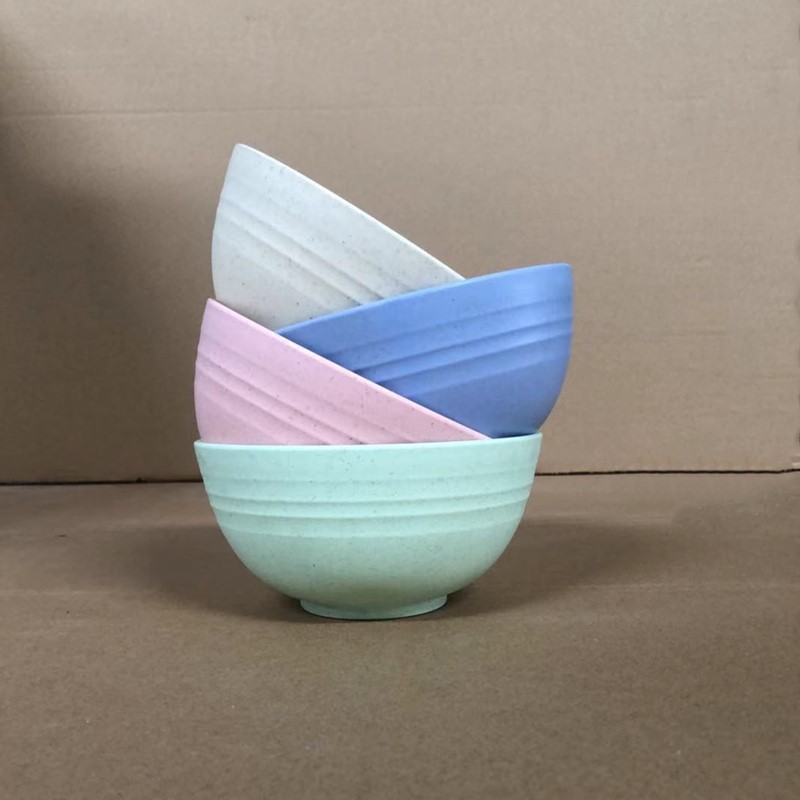 Paja DE TRIGO 6 pulgadas tazón grande hogar 15cm tazón de arroz tazón de sopa japonesa tazón de plástico engrosado tazón de fideos instantáneos tazón transfronterizo