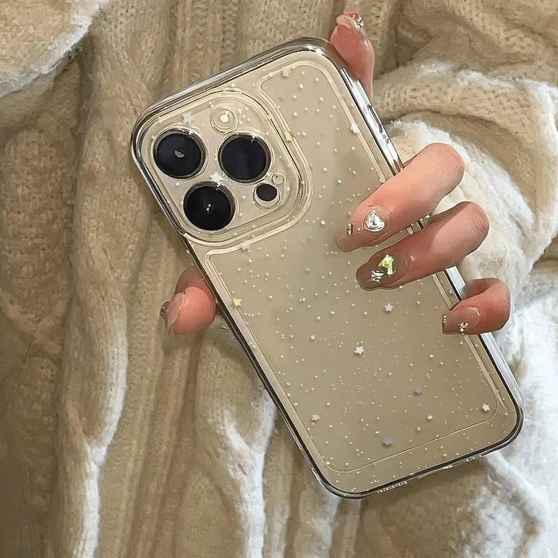 Fairy Little Star Suitable for Apple 16 Mobile Phone Case iPhone 15 Trendy Xr13 Transparent Soft Shell Creative All-Inclusive 12