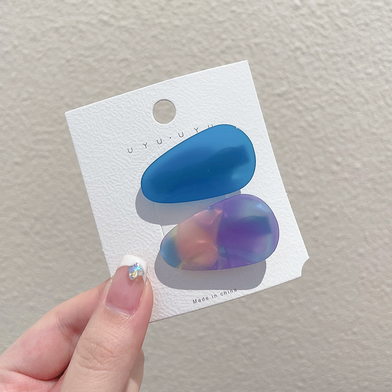 Coreana lateral frange clip de cabello de la frente de mujer sensación avanzada 2025 nuevo toque de dopamina clip de boca de pato