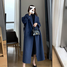 2024新款毛呢外套女中长款胖显瘦宽松端洋气过膝大码女呢大衣