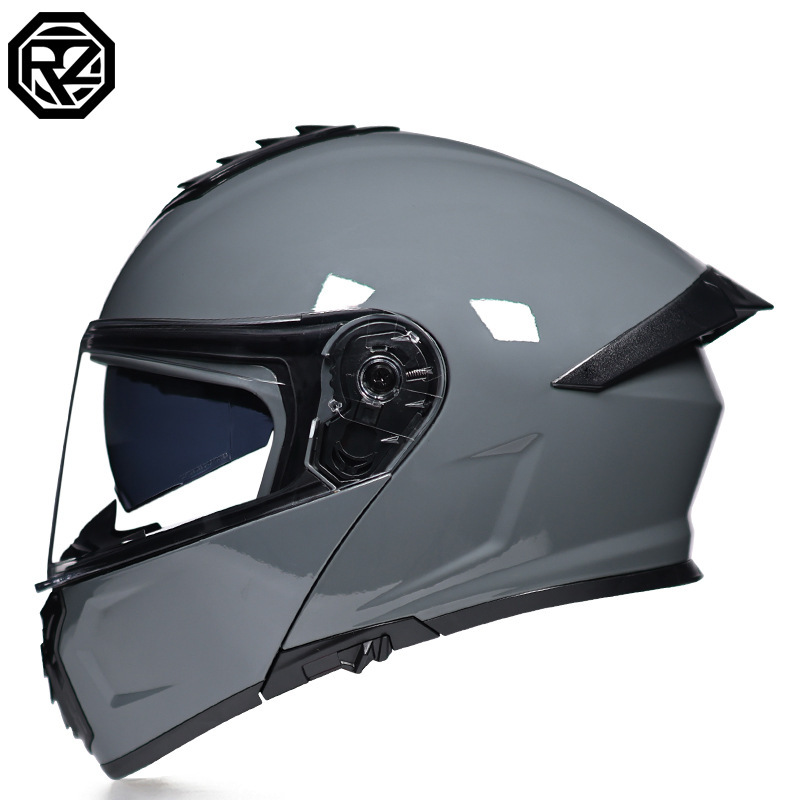 Casco de coche eléctrico Orz transfronterizo para hombres y mujeres, casco, cola de doble espejo de verano, semicompletamente cubierta, personalidad Four Seasons DOT
