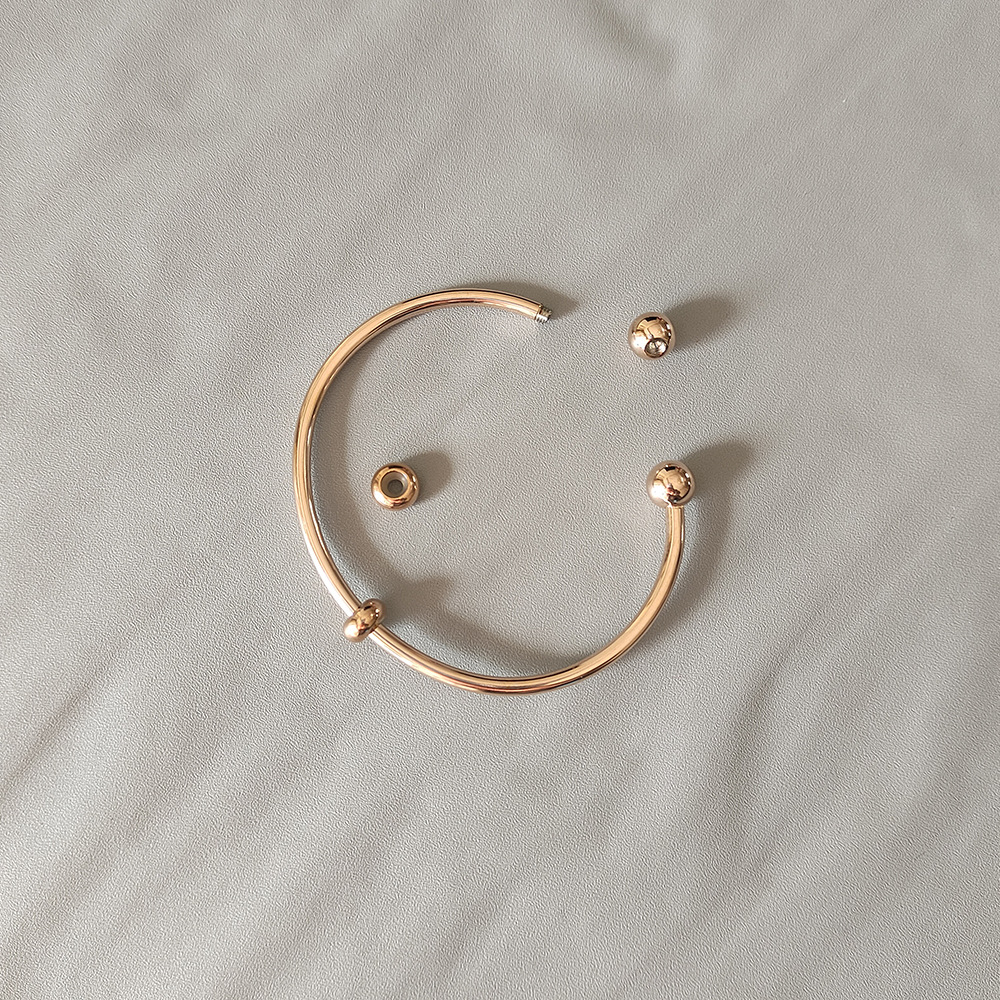 YB-1089RG-65mm 로즈 골드(포지셔닝 비즈 2개 포함)