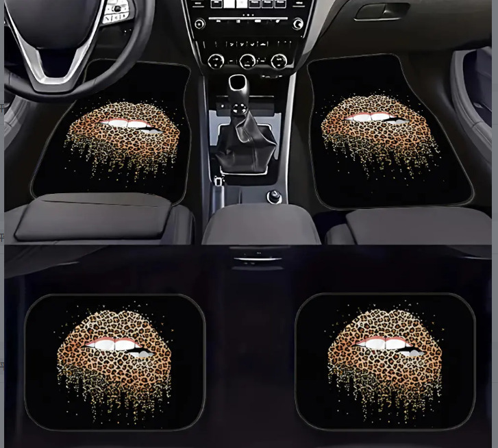 Cross-Border Amazon Temu New Hot-Selling American-Style Car Floor Mats, Dirt-Resistant, Wear-Resistant, Dust-Proof Mats, Four-Piece Set, Dropshipping