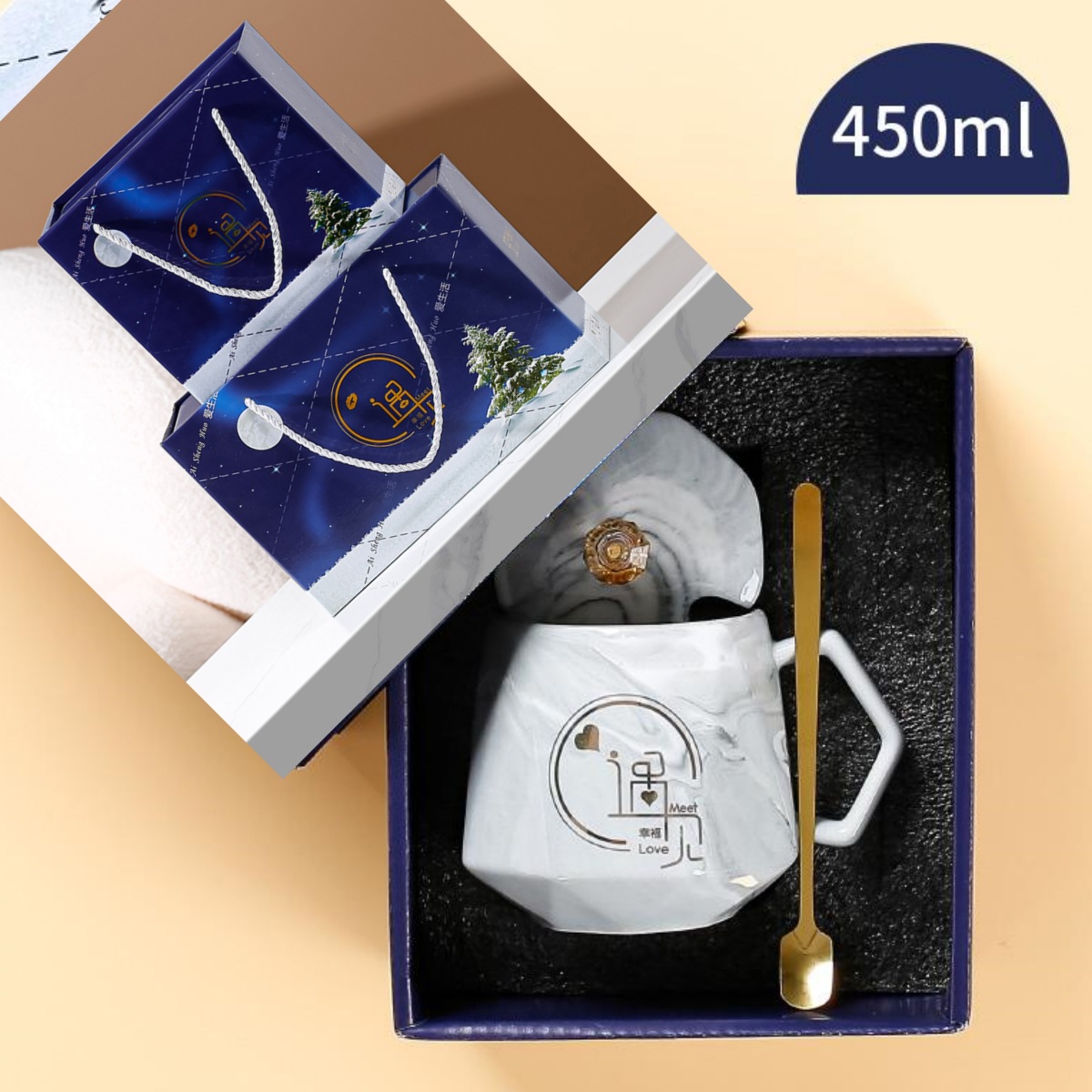 Taza de cerámica creativa, taza de oficina, taza de alto valor, taza de negocio, taza de marca de alta calidad, regalo de mano