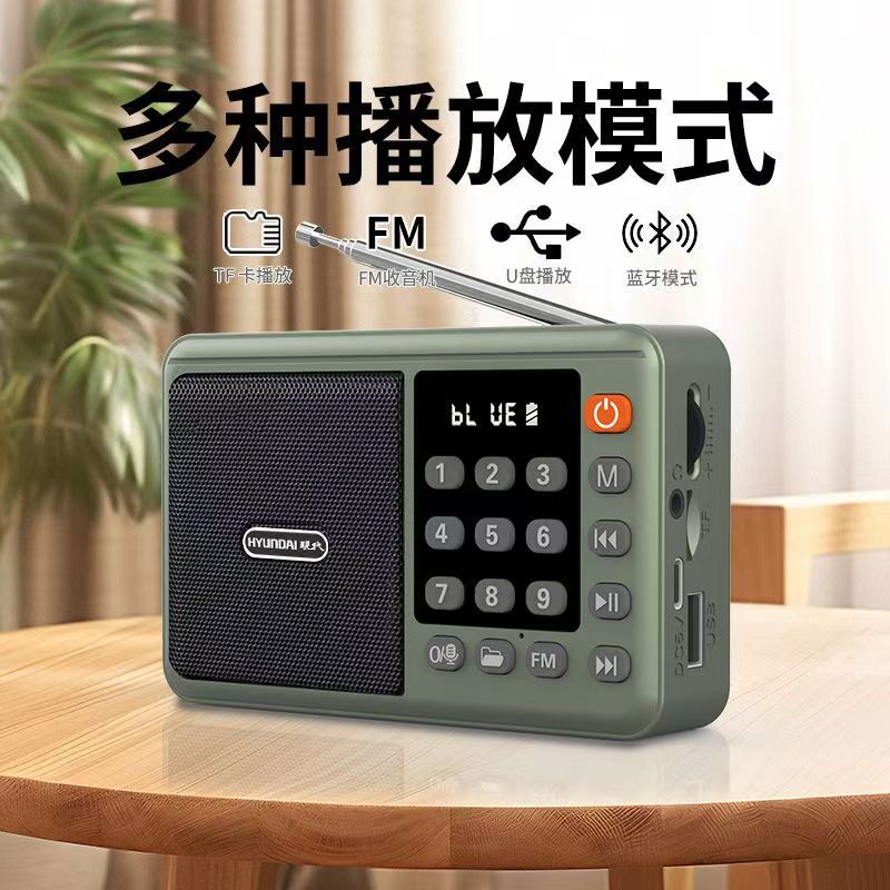 現代の 853S カードラジオスピーカーポータブル音楽プレーヤーオーディオ高齢者 MP3 音楽プレーヤー|undefined