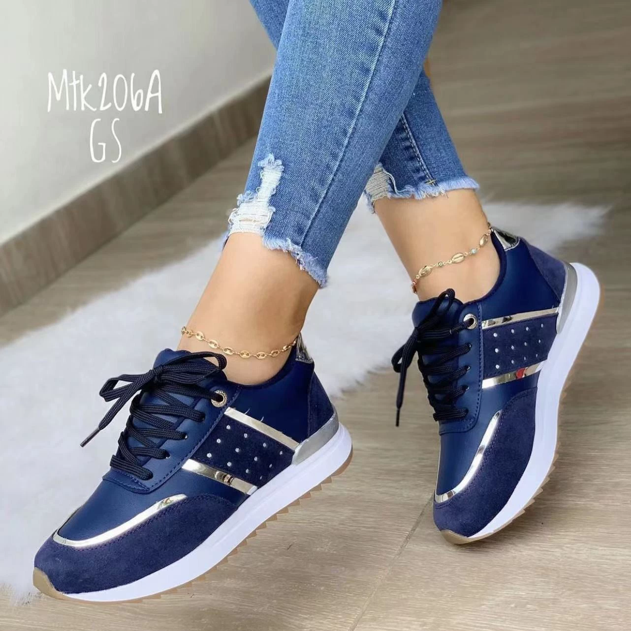 Sports footwear for leisure platform, European style, plus size