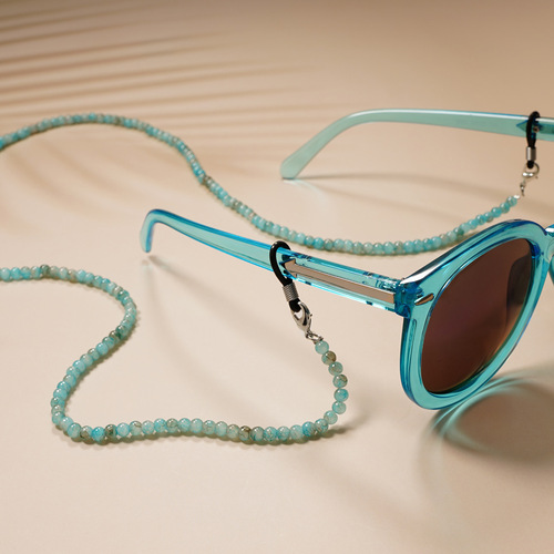 Beaded glasses hanging chain to prevent glasses from falling off rope lanyard beaded glasses chain (crystal pattern beads)