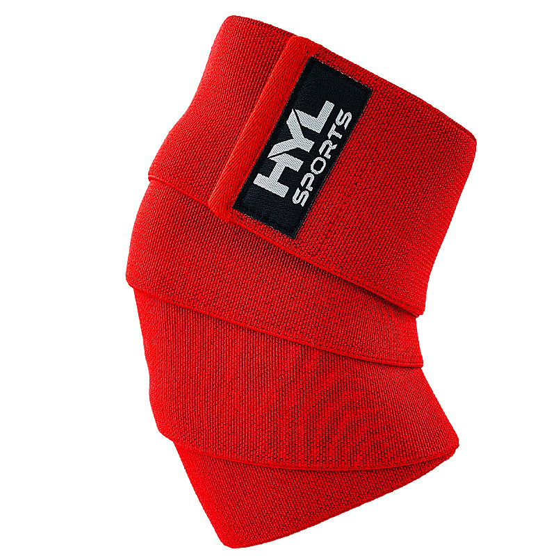 健身护膝绷带深蹲举重卧推绑带护膝健美绑腿缠绕绷带护腿纯色绑带