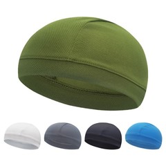 Outdoor cycling cap helmet lining inner hat ice silk cool sun protective sports head cover mesh eye breathable quick-dry hat