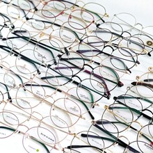 夏季韩版细框不锈钢复古文艺金属眼镜框架  平光现货库存混批
