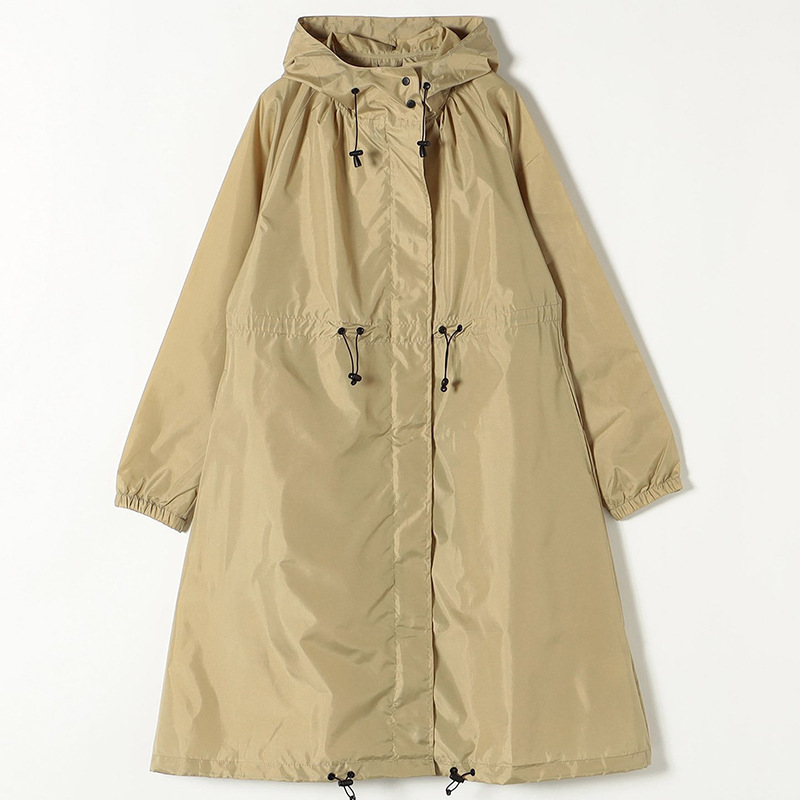 New Style Raincoat for Foreign Trade, Cross-Border Adult Casual Stylish Hooded Jacket, Loose Mid-Length Raincoat for Japan and Korea New Style Raincoat for Foreign Trade, Cross-Border Adult Casual Stylish Hooded Jacket, Loose Mid-Length Raincoat for Japan and Korea
