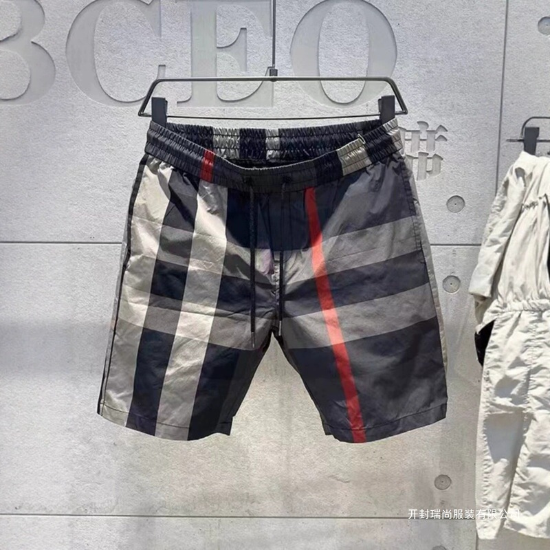 Men's Shorts Summer 2026 New Quick-Dry European Trendy Brand Beach Shorts Casual Workwear Plaid Mid-Length Pants Men's Shorts Summer 2026 New Quick-Dry European Trendy Brand Beach Shorts Casual Workwear Plaid Mid-Length Pants