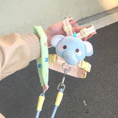 宠物牵引绳小型犬猫咪狗狗可调节背心式遛狗带子防挣脱外出专用