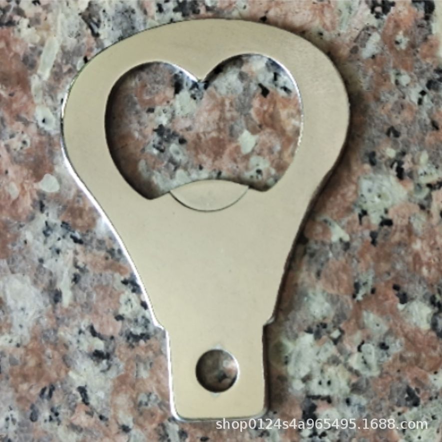 啤酒开瓶器 铁皮铁片啤酒开瓶器 五金配件双孔 球拍 通用 液压等