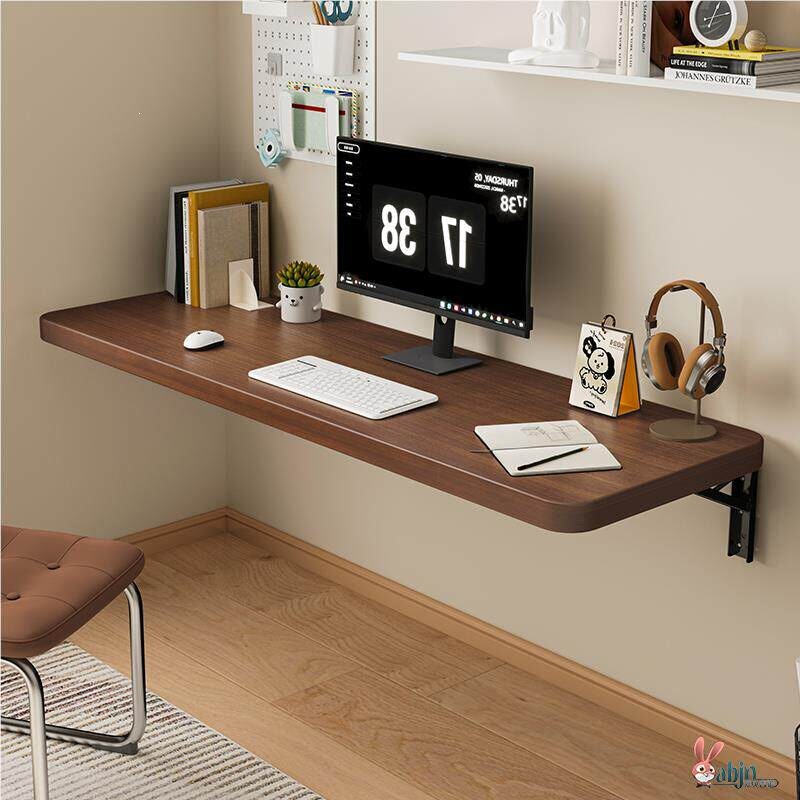 Foldable Desk Wall-Mounted Study Table Bedroom Balcony Wall-Mounted Suspended Computer Desk Wall-Mounted Folding Table